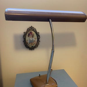 VTG office electric Imar home office desk lamp - gooseneck lamp - living room - work supplies - industrial metal lamp // Made in Japan