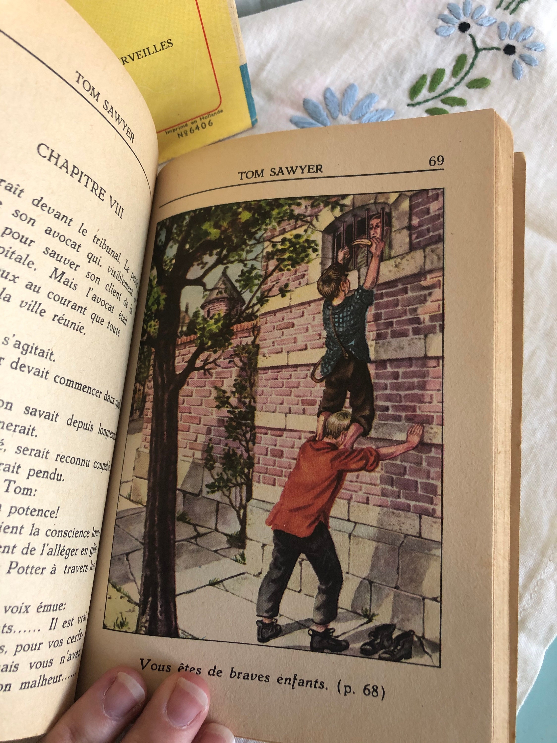 VTG Tom Sawyer Heidi Sans Famille Children Books Colored - Etsy