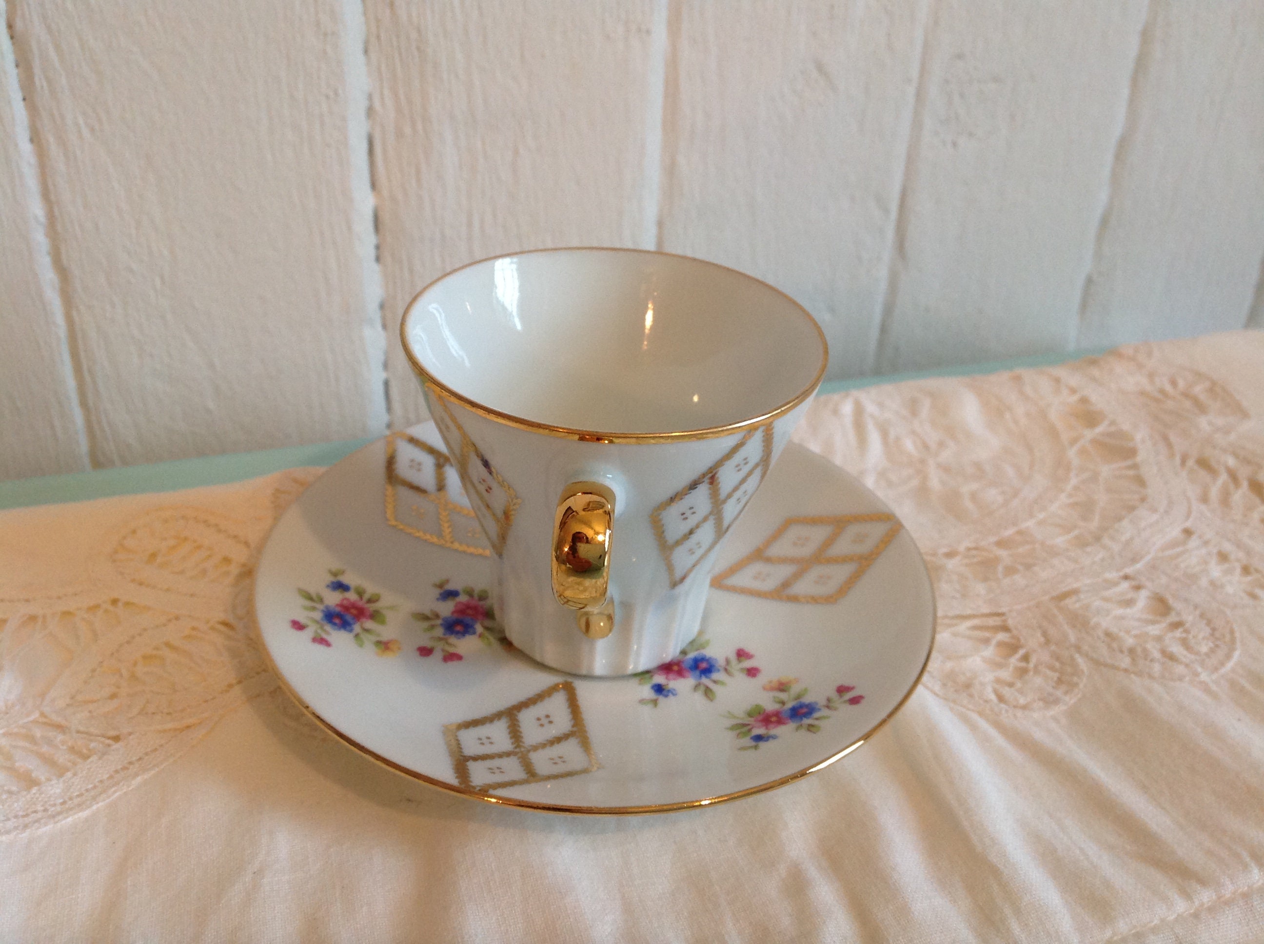 Espresso Formenton italian espresso tea cups porcelain gold Etsy 日本