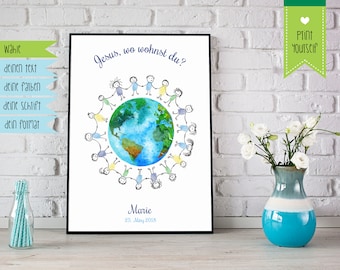 Children Around the World - Guestbook - pdf - Wedding Tree