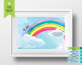 Rainbow- Guestbook - pdf - Wedding Tree