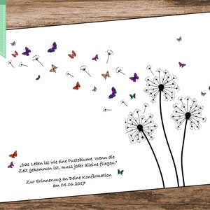 Dandelion Guestbook pdf Wedding Tree image 1