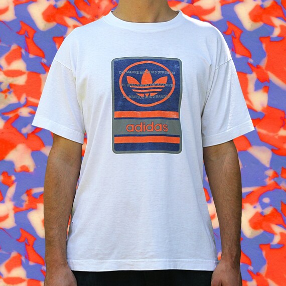 retro adidas trefoil t shirt