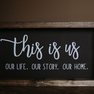 This is us / Wood Signs / Home Decor / Valentine’s Day / Gifts / Couples / Decor / Everyday / Shelf Sitter