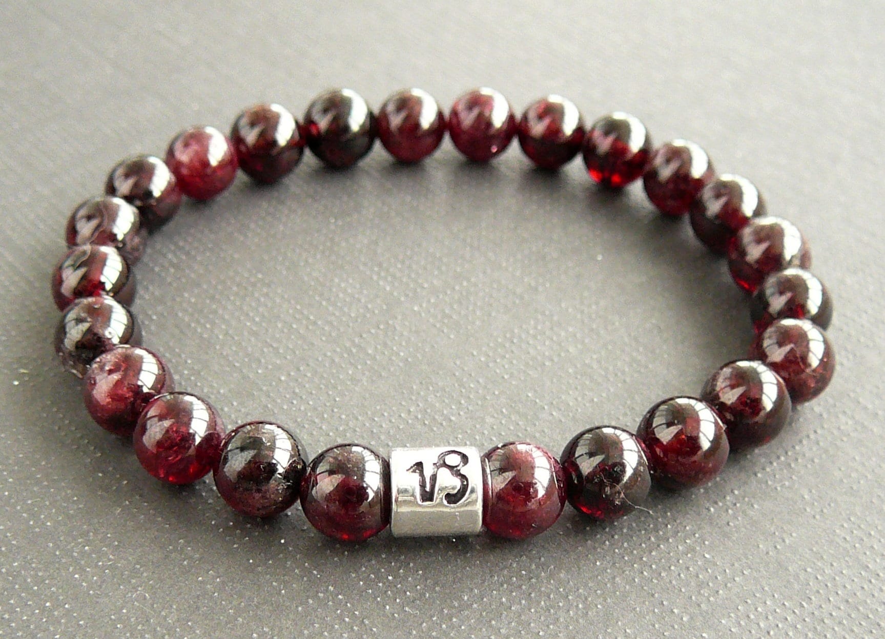 Garnet Bracelet Etsy