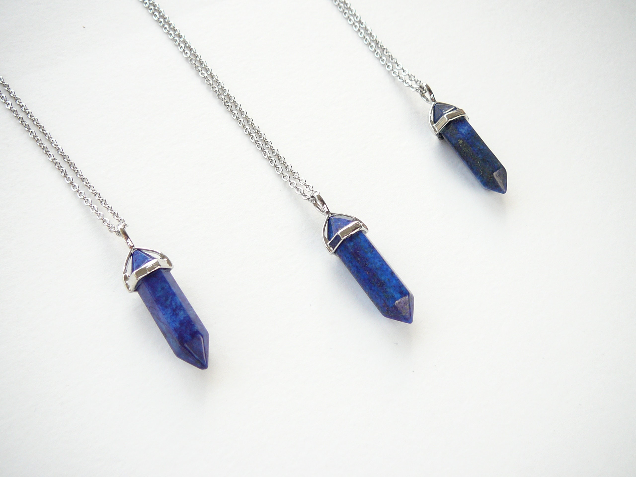 Lapis Lazuli Necklace for Men Gift Lapis Lazuli Pendant Blue Etsy