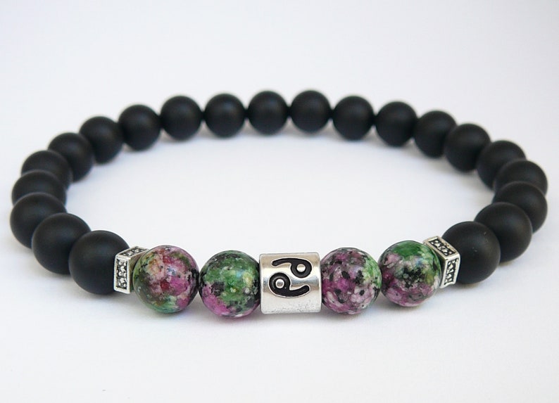 Cancer Bracelets Cancer Zodiac Bracelet Mens Womens July Etsy