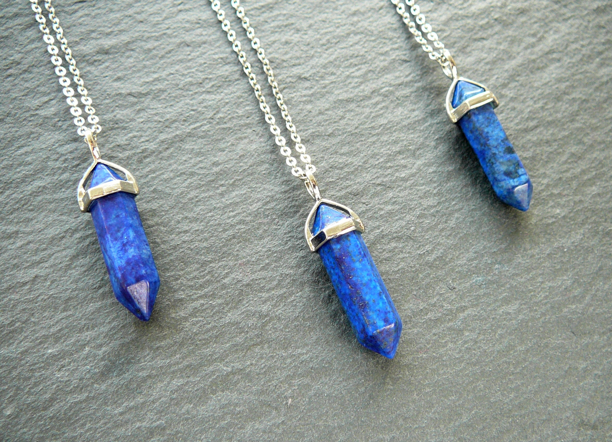 Lapis lazuli para hombres regalo lazuli colgante - Etsy México