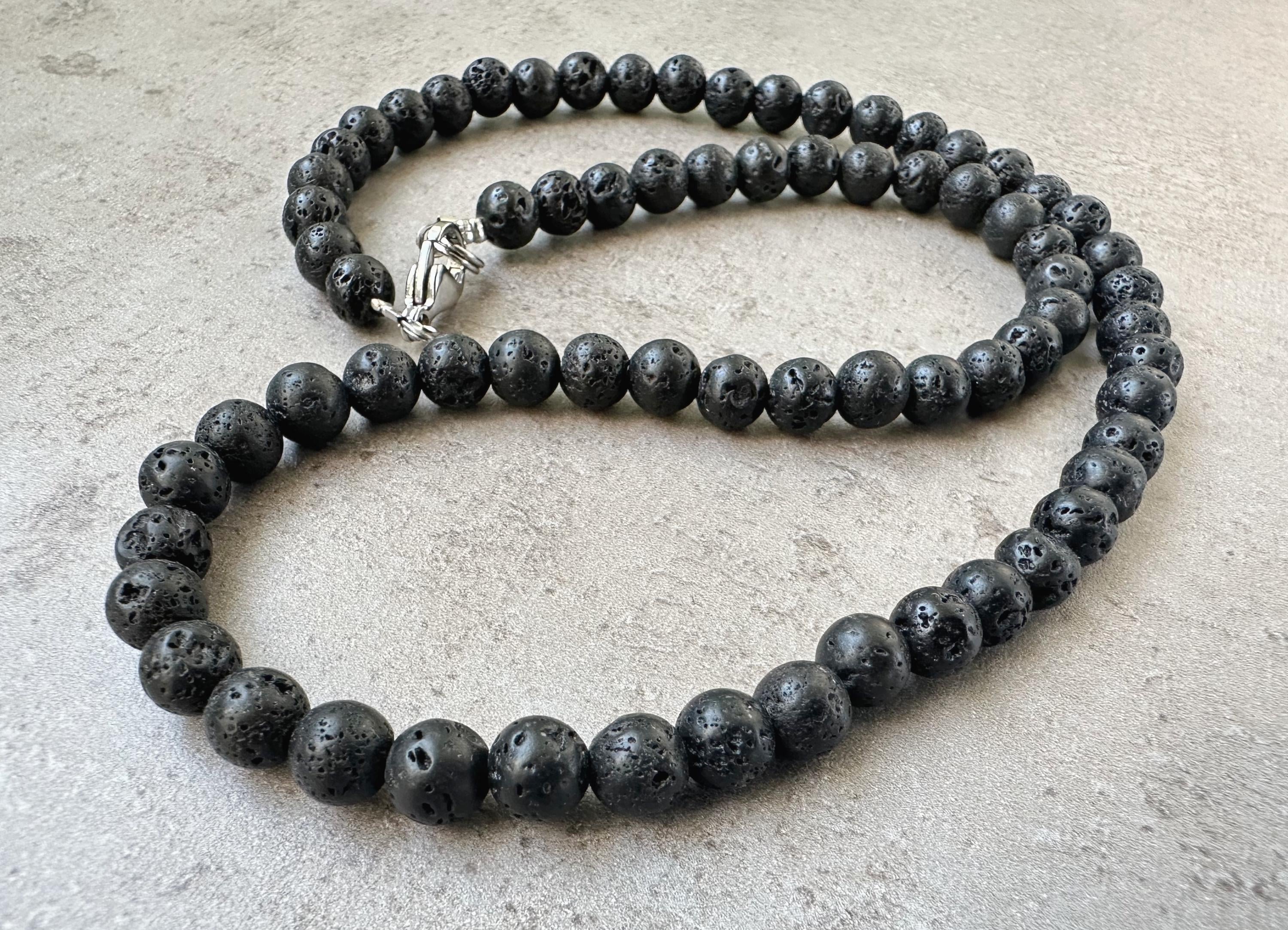 Lava Stone Obsidian Rock Necklace Obsidian Lava Rock Pendant 2021