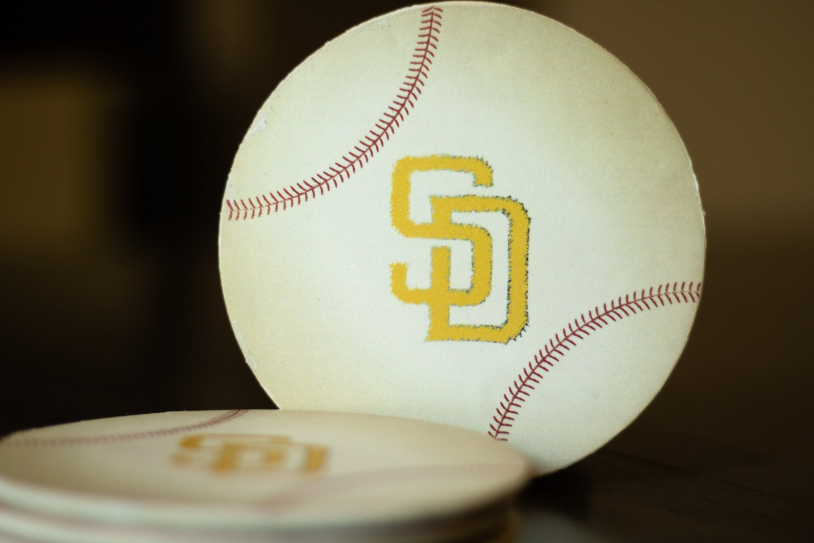 San Diego Padres Wooden Baseball Coasters Set of 4 Etsy