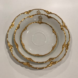 Haviland limoges ranson dinner plates, soup bowls, saucers