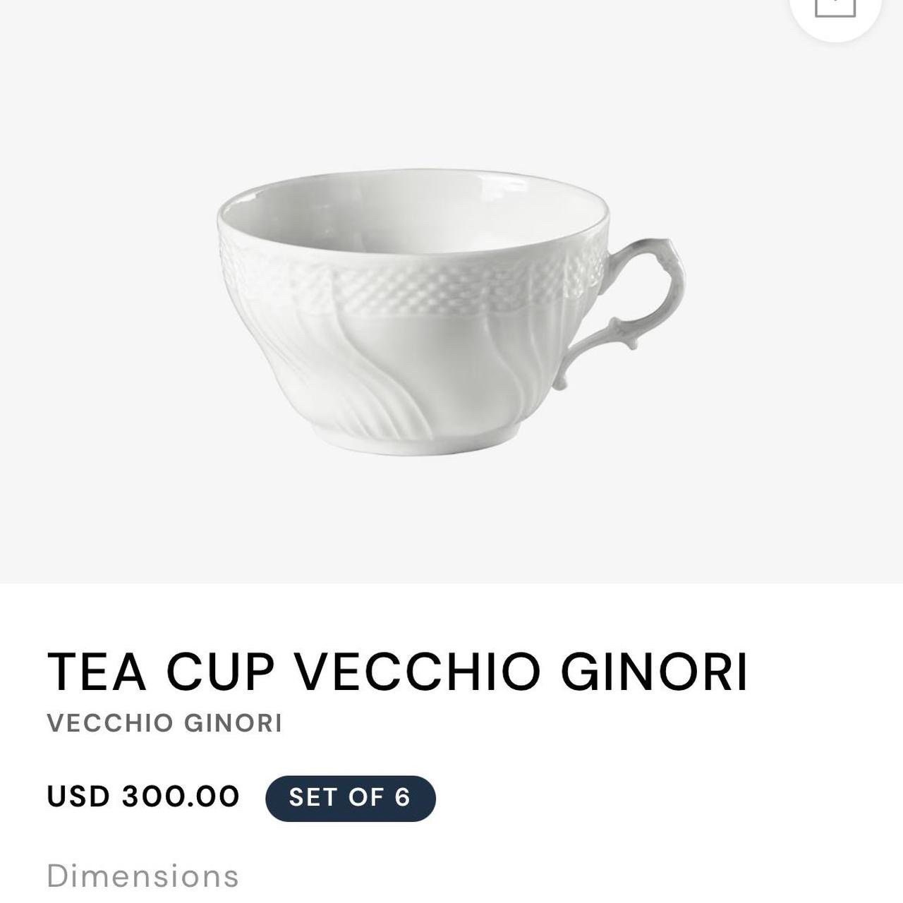 Gucci Vecchio Ginori Bianco White Porcelain Dinner Set: Bread and