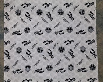 NBA San Antonio Spurs Head Bandana ~ Size MEDIUM 21 1/2 " Approx.   NEW