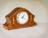 Upcycled vintage mantel clock.