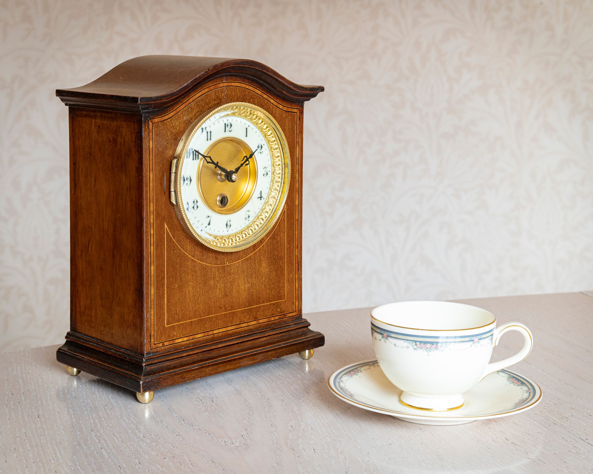 Upcycled Antique Wooden Mantel Clock. Etsy UK
