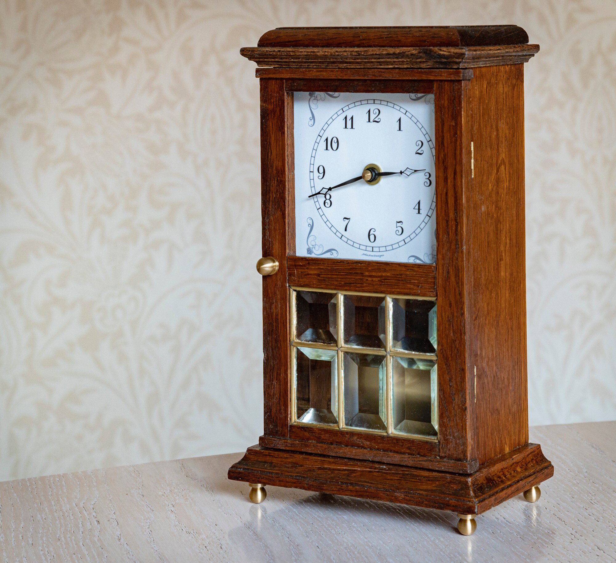 Upcycled Antique Wooden Mantel Clock. Etsy UK