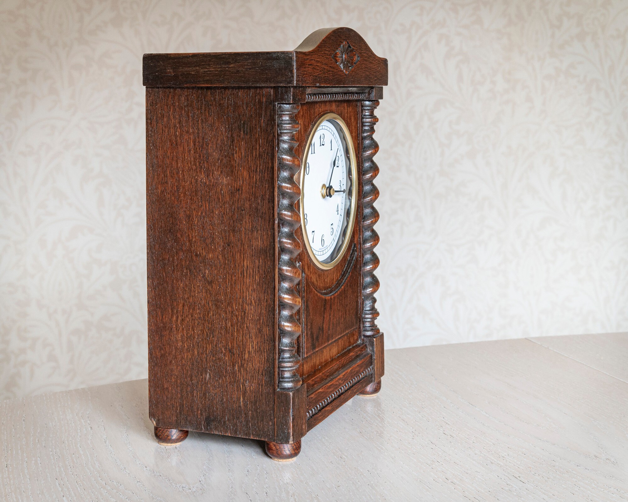 Upcycled Antique Wooden Mantel Clock. Etsy UK