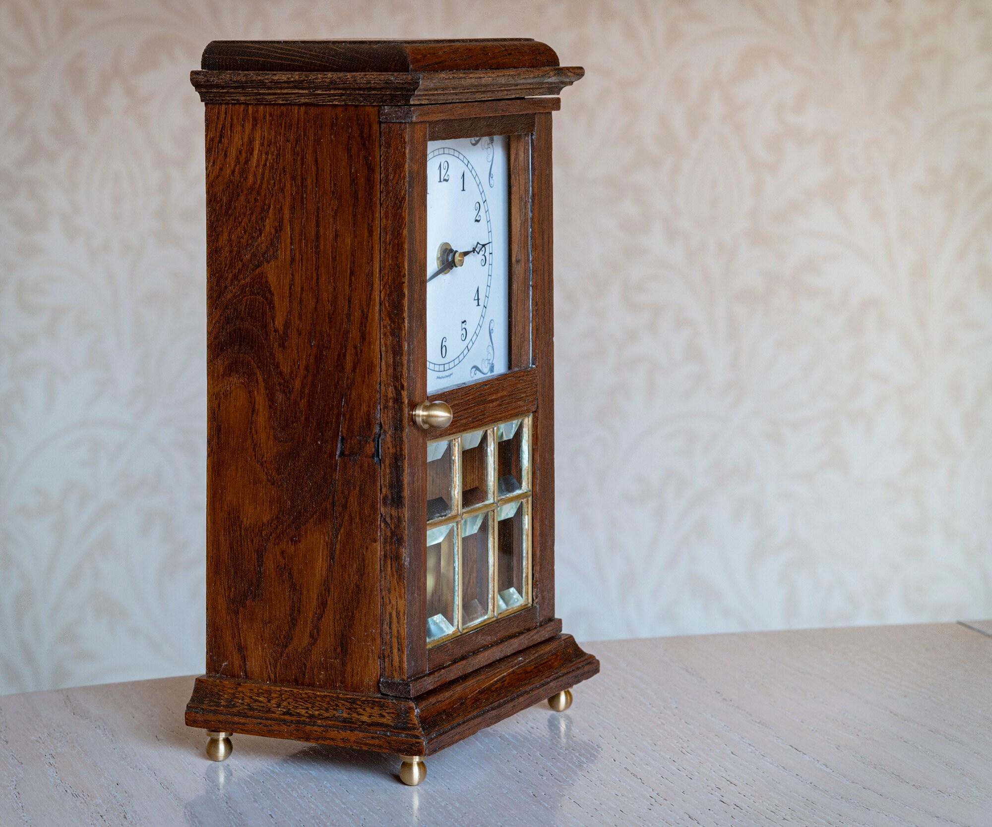 Upcycled Antique Wooden Mantel Clock. Etsy UK