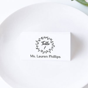 Rustic Wedding Place Card Template, Bridal Printable Editable Text, Wedding Instant Download, DIY PPW0330 image 5