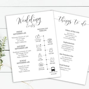 Icona evento matrimonio Cronologia e cose da fare, programma, itinerario, ordine degli eventi, stampabile modificabile PPW0550 Grace