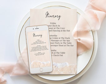Reunion Itinerary Etsy