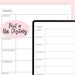 Weekly Schedule Template, Daily Log, Week Plan, Printable PDF ...