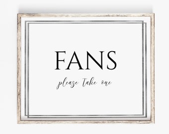 Silver Frame Fan Sign, Editable Wedding Sign, Modern Printable, Wedding Decor Sign Template Corjl PPW-NY21S