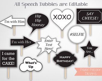 Speech Bubble Props Etsy