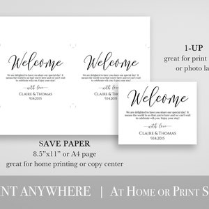 Wedding Welcome Bag Label, Tag, or Sticker for Out of Town Guests, 100% Editable, PPW0550 Grace image 4