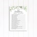 Greenery Buffet Label, Food Station Card, Wedding Buffet Table Template ...