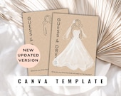 Guess the Dress Bridal Shower Game: Editable Canva Template (Digital Download)