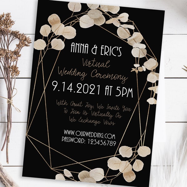 Zoom Wedding Invite Etsy