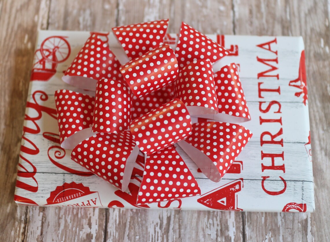 Bowlarge Paper Bow Template Gift Bow Template DIY Digital Etsy