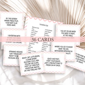 Scavenger Hunt Game  | Scavenger Hunt For Kids | Easter Clue Cards | Birthday Printable Kid Activity | Digital Download | 240023