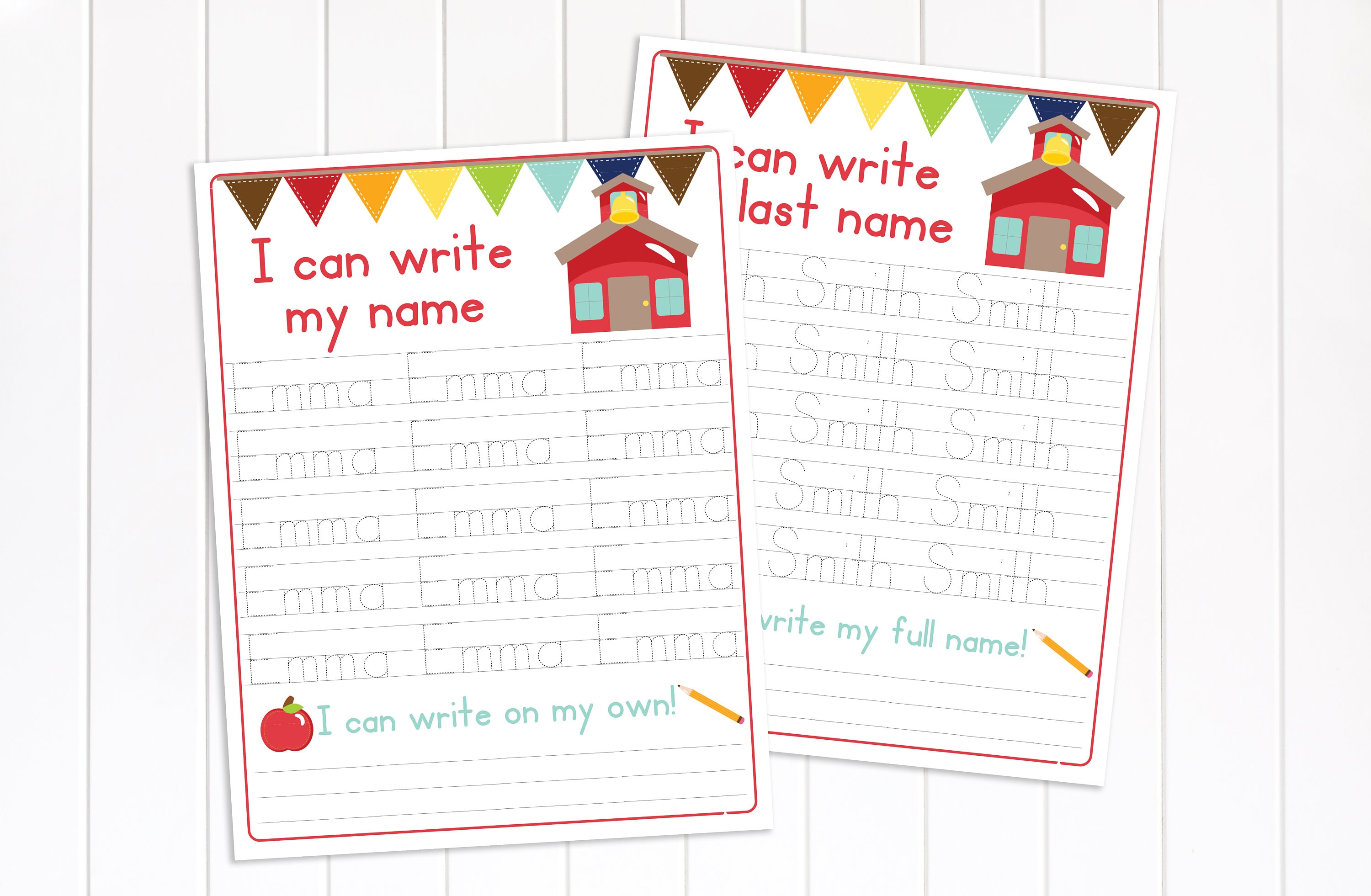 Name Tracing Worksheet Preschool Activity Educational Tool - Etsy