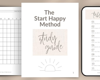 Start Happy Method Morning Routine Guide for Moms (Digital Download PDF)