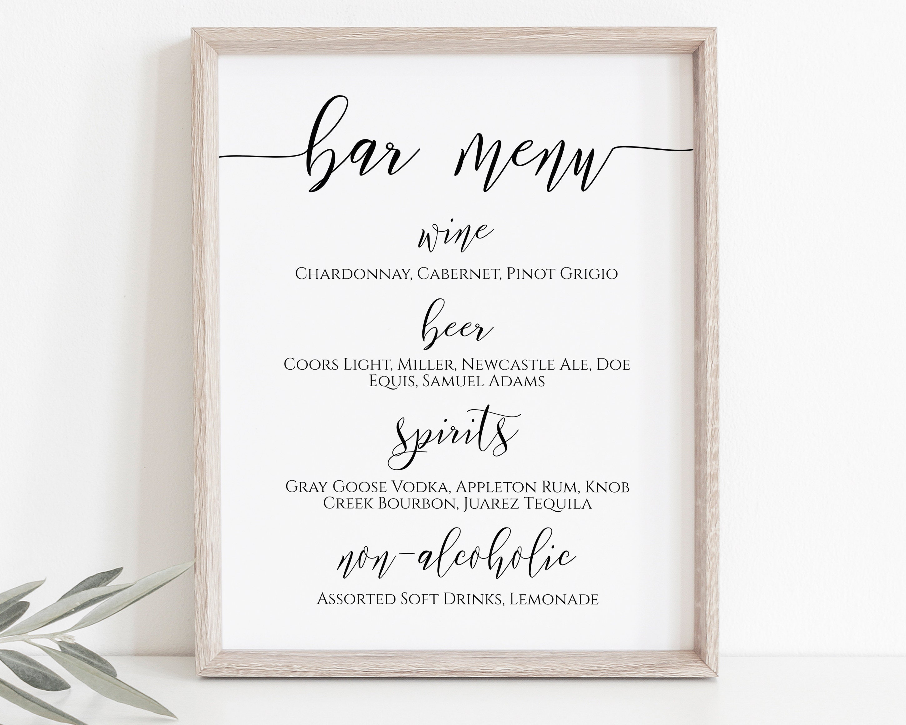 Bar Menu Wedding Reception Drink Menu Wedding Printable Etsy Bar Menu Wedding Reception Drink Menu Wedding Printable Etsy
