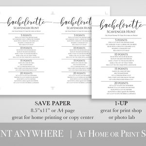 Bachelorette Scavenger Hunt Email Template, Bachelorette Party, Text Message Format, Editable Text, 100% Editable, Corjl PPW0550 Grace image 5