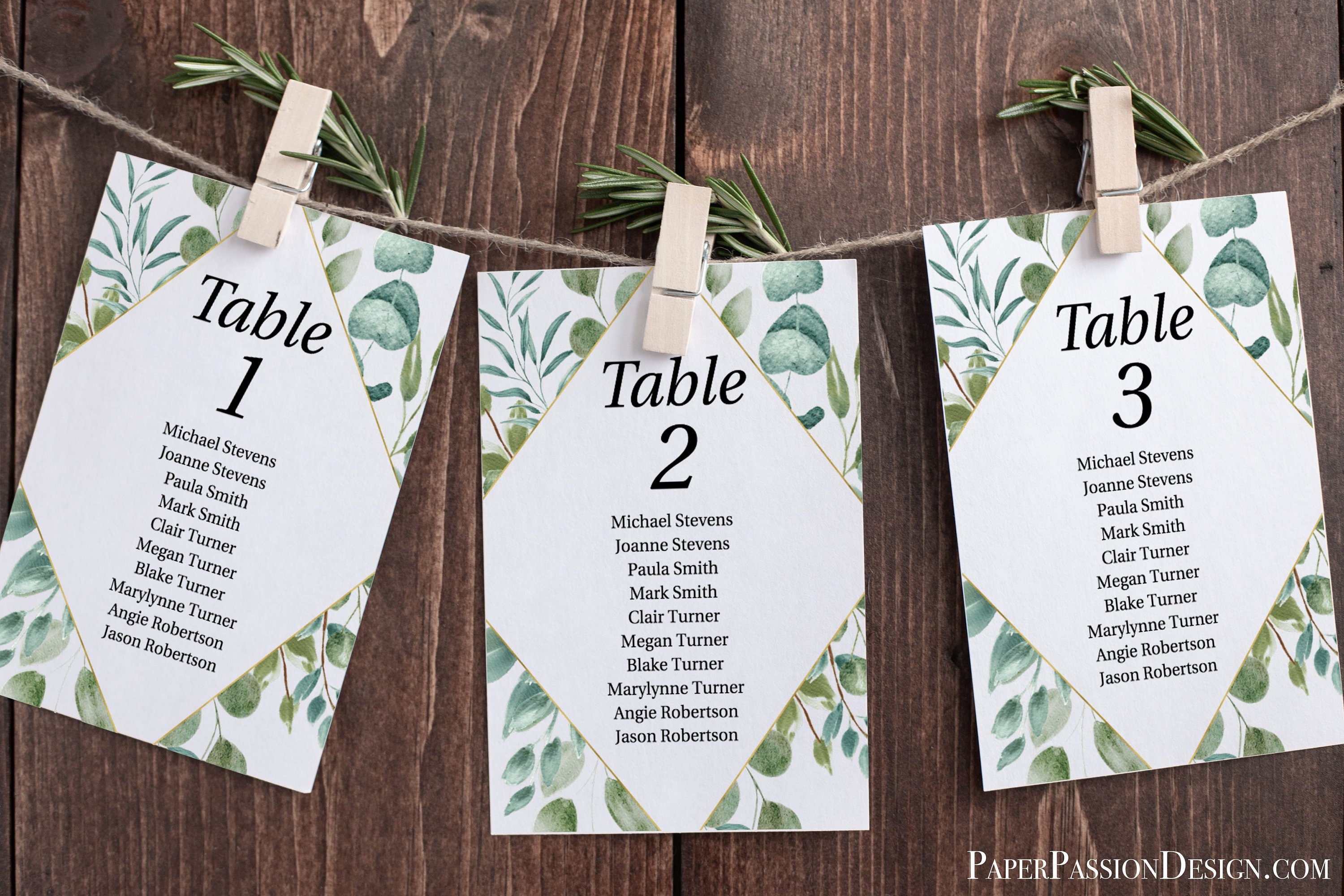 Event Table Seating Chart