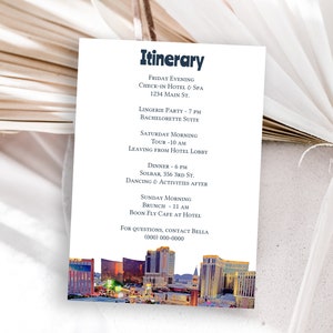 Las Vegas Itinerary Template Details Card Bachelorette Etsy Las Vegas Itinerary Template Details Card Bachelorette Etsy