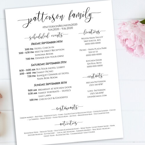 Family Reunion Invite Editable Printable Family Gathering Etsy Canada