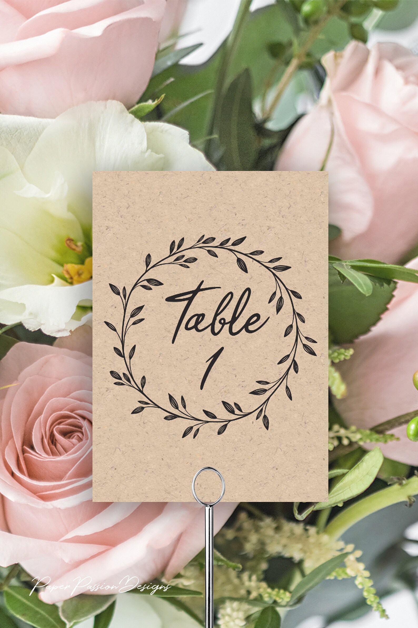 Rustic Seating Table Cards Template Printable Seating Chart | Etsy
