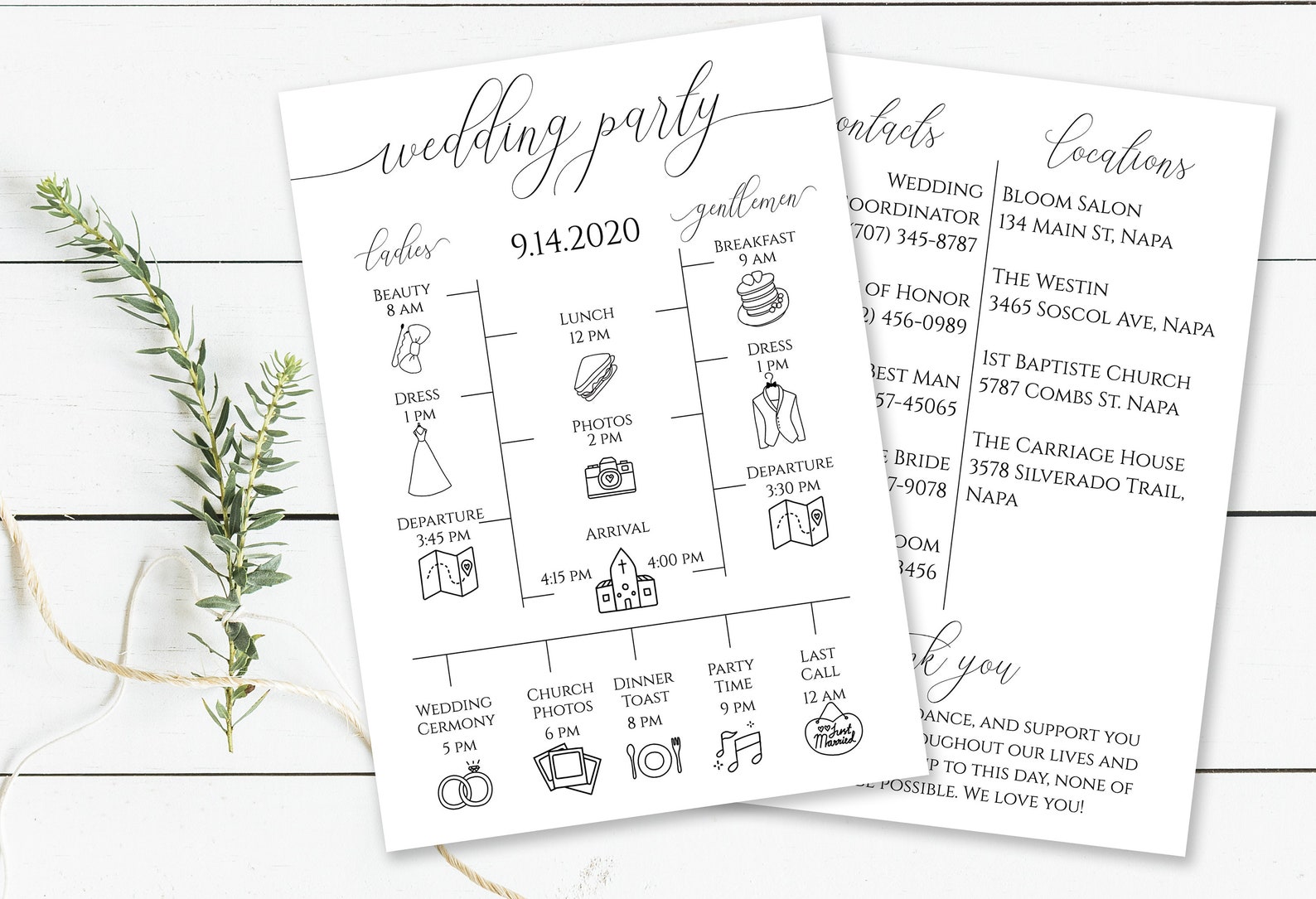 Round Wedding Tag Label Bridal Shower Favor Sticker Template Etsy