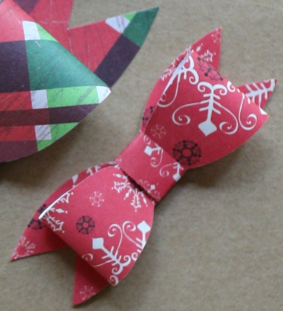 bow small 2 loop bow template small paper bow template etsy