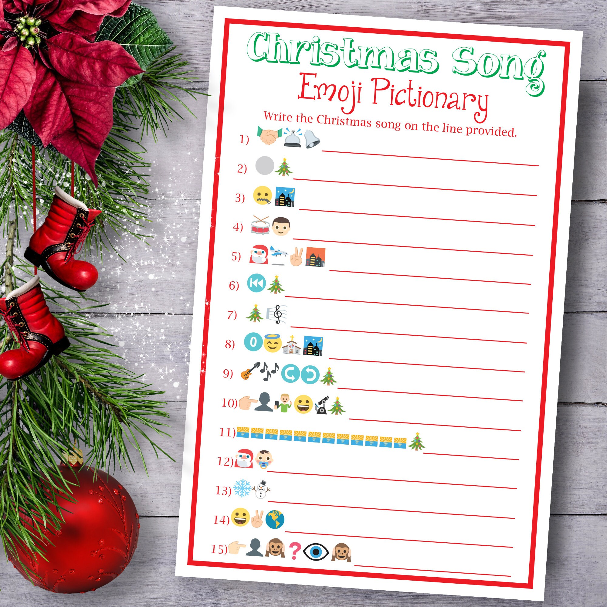 christmas-songs-emoji-pictionary-game-printable-party-template-digital-download-etsy for Free Printable Christmas Song Emoji Game Christmas Songs Emoji Pictionary Game, Printable Party Template (digital Download) - Etsy for Free Printable Christmas Song Emoji Game