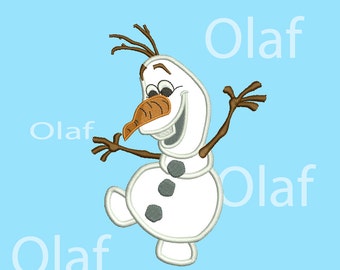 Olaf Frozen Applique  8 Size Snowman embroidery Frozen Design Embroidery Designs Christmas embroidery  Machine Embroidery Designs PES