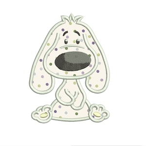Dog Applique Design 5 sizes included.Machine embroidery design. Baby Embroidery design PES,Kid Embroidery, embroidery design,Applique