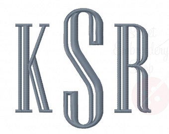 7 Sizes Niagara Monogram Embroidery Fonts BX 9 Formats Embroidery Pattern Machine BX Embroidery Fonts PES