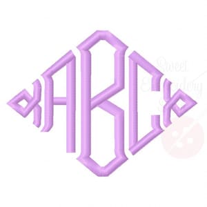 3 Sizes Point Monogram Embroidery Fonts BX 9 Formats Embroidery Pattern Machine BX Embroidery Fonts PES