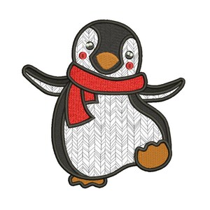 Penquin Applique Design 8 dimensioni incluse. Disegno di ricamo della macchina. Penquin ricamo design PES, ragazzino ricamo, ricamo